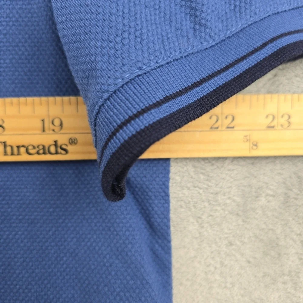 Banana Republic Henley T-Shirt Mens Large Blue Short Sleeve Cotton NWT